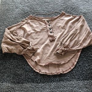 Free People "We The Free" Long Sleeve Top